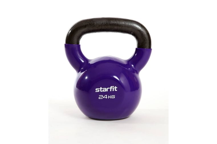 Гиря виниловая 24 кг Star Fit DB-401 фиолетовый 