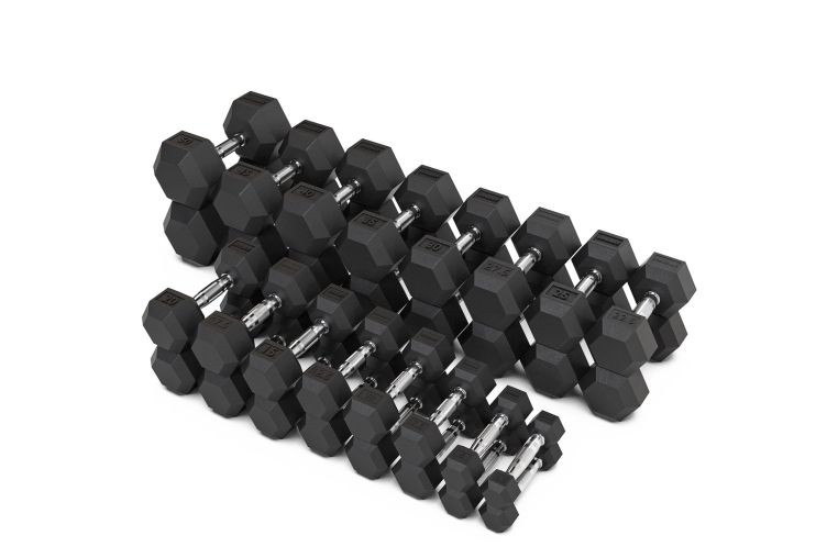 Набор гантелей гексагональных (пары) от 1-50 кг VictoryFit VF-SET1110 