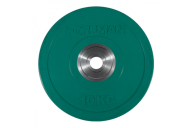 Олимпийский бампированный диск FOREMAN FM/BM 10 кг, зеленый