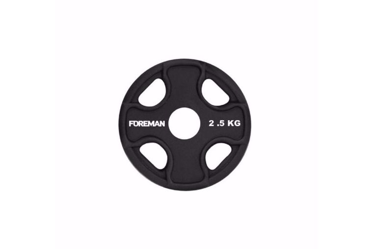 Олимпийский диск в уретане FOREMAN UOP 2,5кг, черный 