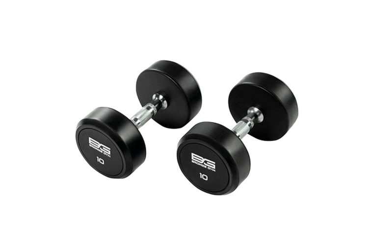 Гантель обрезиненная 10 кг Bronze Gym BG-PA-DB-R100 
