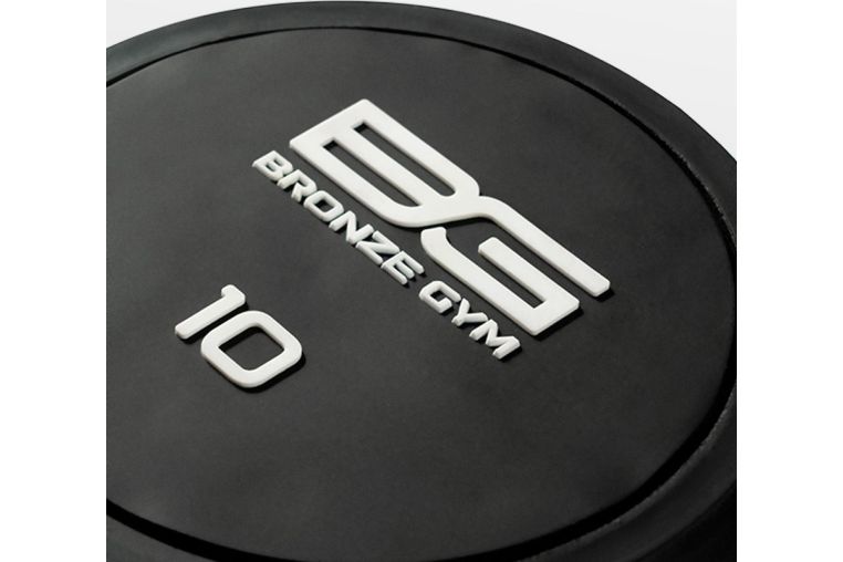 Гантель обрезиненная 10 кг Bronze Gym BG-PA-DB-R100 фото 2