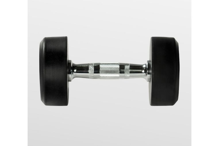 Гантель обрезиненная 10 кг Bronze Gym BG-PA-DB-R100 фото 3