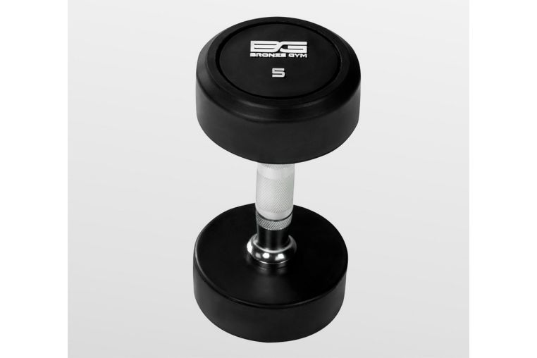 Гантель обрезиненная 5 кг Bronze Gym BG-PA-DB-R050 фото 2