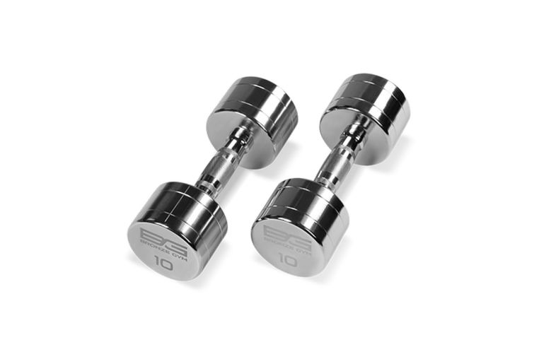Гантель хромированная 10 кг Bronze Gym BG-PA-DB-C10 