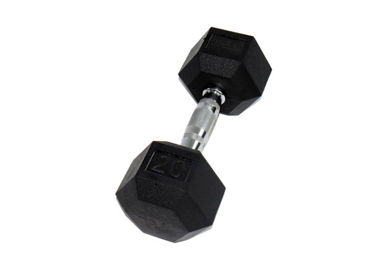 Гантель Perform Better Rubber Encased Hex Dumbbells 20 кг PB\0543-20\BK-00-00 