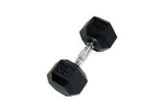 Гантель Perform Better Rubber Encased Hex Dumbbells 35 кг PB\0543-35\BK-00-00