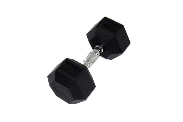 Гантель Perform Better Rubber Encased Hex Dumbbells 45 кг PB\0543-45\BK-00-00 