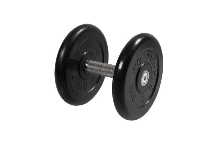 Гантель неразборная, с невращ. хром. ручкой, 11 кг MB Barbell MB-FdbM-BN11 