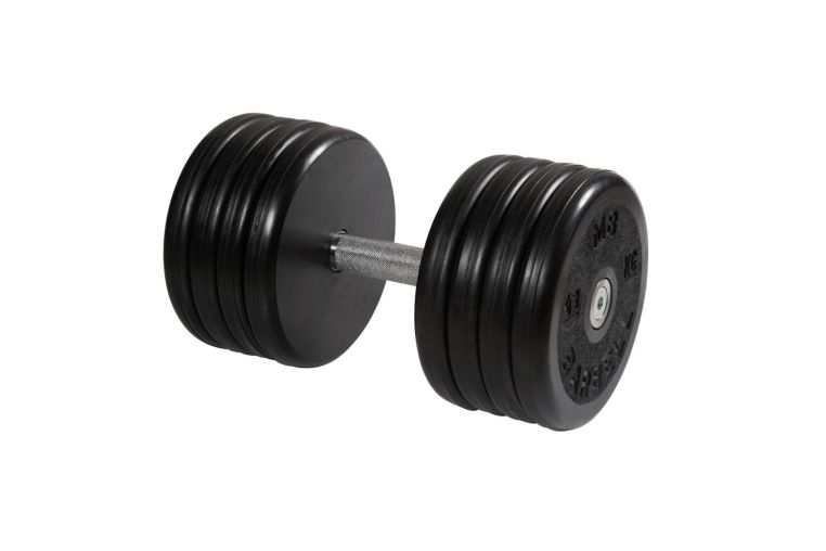 Гантель классик MB Barbell с вращающейся ручкой 43 кг MB-FdbEM-B43 