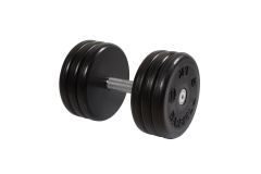 Гантель неразборная, классик, с невращ. хром. ручкой, 33 кг MB Barbell MB-FdbEM-BN33