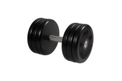 Гантель неразборная, классик, с невращ. хром. ручкой, 34 кг MB Barbell MB-FdbEM-BN34