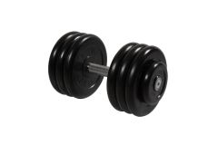 Гантель неразборная, с невращ. хром. ручкой, 33,5 кг MB Barbell MB-FdbM-BN33,5