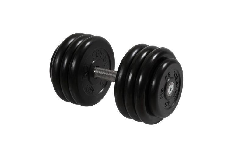 Гантель неразборная, с невращ. хром. ручкой, 36 кг MB Barbell MB-FdbM-BN36 