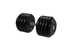 Гантель неразборная, с невращ. хром. ручкой, 46 кг MB Barbell MB-FdbM-BN46