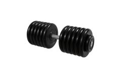 Гантель неразборная, с невращ. хром. ручкой, 63,5 кг MB Barbell MB-FdbM-BN63,5