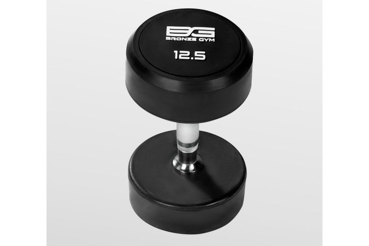 Гантель обрезиненная 12,5 кг Bronze Gym BG-PA-DB-R125 фото 4
