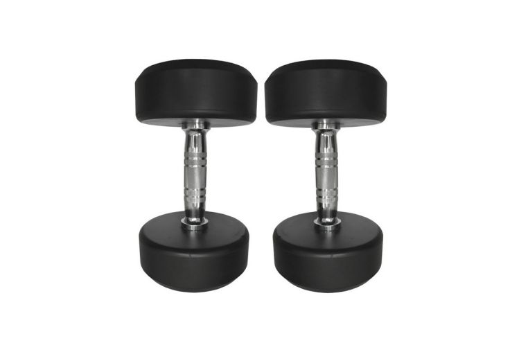 Гантель обрезиненная круглая Oxide Fitness DB145А 8 кг фото 1