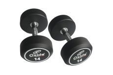 Гантель обрезиненная круглая Oxide Fitness DB145А 6 кг