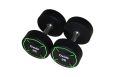 Гантель круглая, полиуретановая 5кг Oxide Fitness прямая хромированная ручка со сплошной накаткой ODB01 фото 8