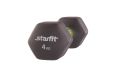 Гантель неопреновая Star Fit DB-201 4 кг, холодный серый, 2 шт фото 1