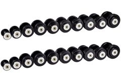 Гантельный ряд ZSO 2,5 кг - 25 кг (10 пар), шаг 2,5 кг
