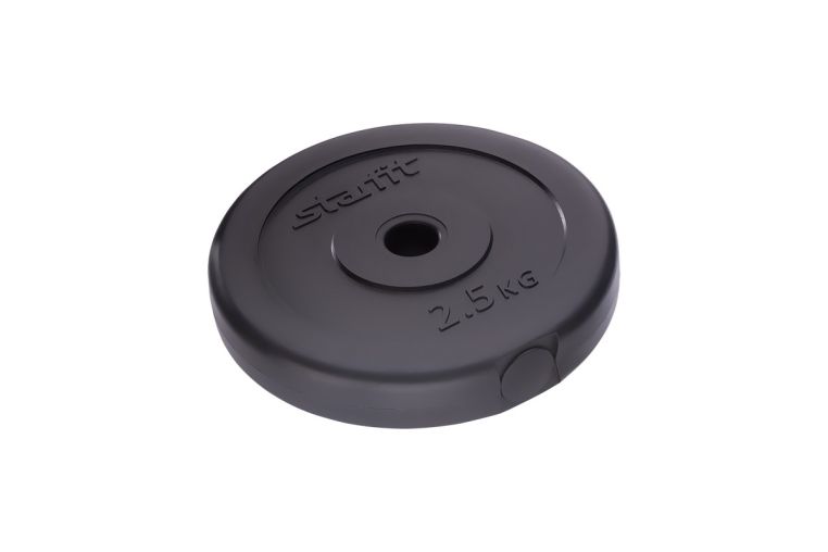 Диск пластиковый d26мм Starfit BB-203 2,5 кг черный 
