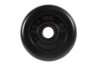 Диск обрезиненный d31мм MB Barbell MB-PltB31-2,5 2,5 кг черный