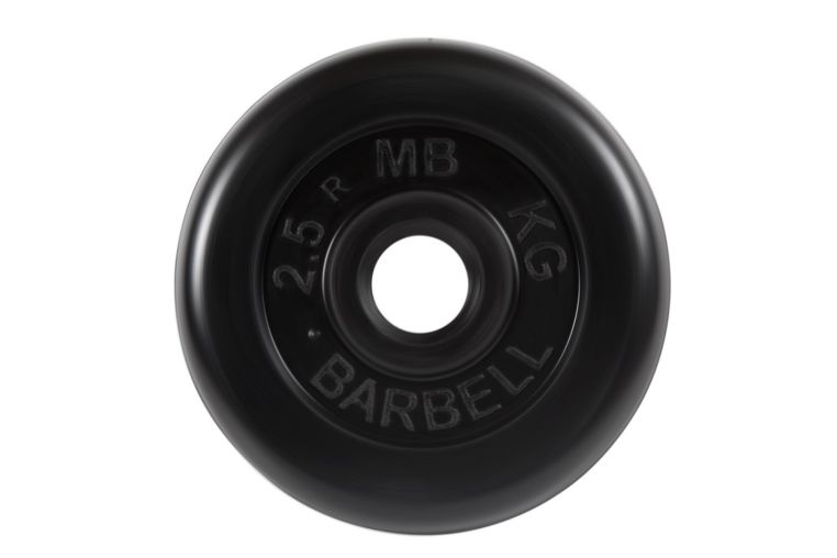 Диск обрезиненный d31мм MB Barbell MB-PltB31-2,5 2,5 кг черный 