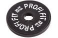 Диск для штанги Profi-Fit каучуковый, черный, d-51 2кг фото 2
