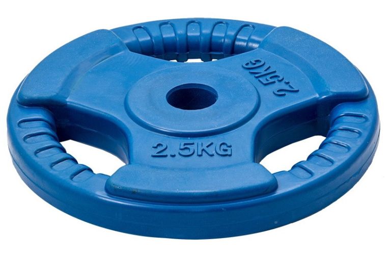 Диск обрезиненный ZSO цветной 3 Handle D-26 2,5кг фото 2