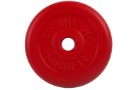 Диск обрезиненный d31мм MB Barbell MB-PltC31-5 5 кг красный