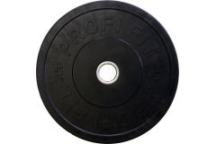 Диск для штанги Profi-Fit каучуковый, черный, d-51 5кг