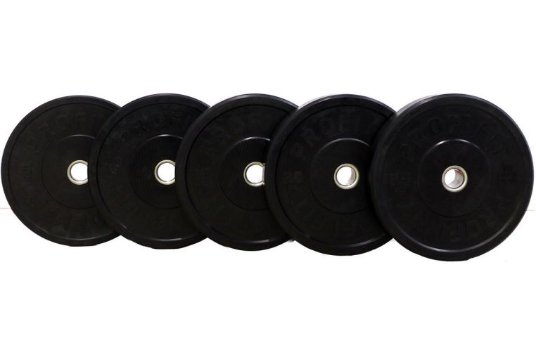 Диск для штанги Profi-Fit каучуковый, черный, d-51 5кг фото 3