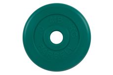 Диск обрезиненный d51мм MB Barbell MB-PltC51-10 10кг зеленый