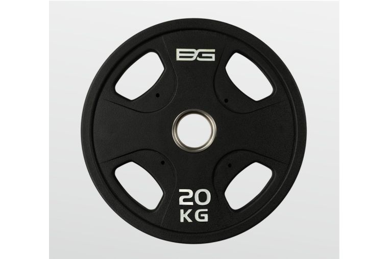Диск олимпийский обрезиненный 20 кг Bronze Gym BG-PA-PL-P200 черный фото 1