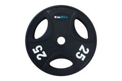 Диск обрезиненный Inex GMAX с 3 отверстиями, 25 кг GRP-N-25KG