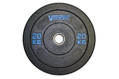 Диск бамперный V-Sport черный 20 кг FTX-1037-20