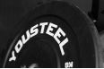 Диск каучуковый для штанги YouSteel тренировочный черный 25кг фото 4