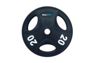 Диск обрезиненный Inex GMAX с 3 отверстиями, GRP-N-20KG, черный