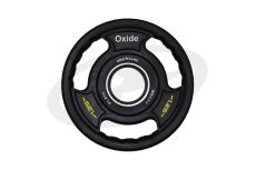 Диск олимпийский Oxide Fitness OWP02 D50мм полиуретановый, с 3-мя хватами, черный 1,25кг.