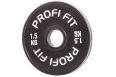 Диск для штанги Profi-Fit каучуковый, черный, d-51 1,5кг фото 3