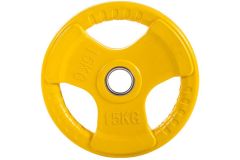 Диск обрезиненный ZSO цветной 3 Handle D-51, 15кг