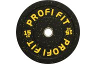 Диск для штанги Profi-Fit Hi-Temp с цветными вкраплениями, d-51 15кг