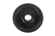 Диск обрезиненный Lite Weights 2469LW 26мм 0,5кг, черный