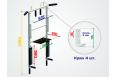 Турник 3в1 Sport Elite складной Workout разборный, белый ES-0660W фото 2