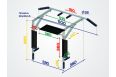 Турник 3в1 Sport Elite складной Workout разборный, белый ES-0660W фото 3