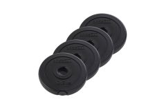 Диск пластиковый 0,5 кг BaseFit d26 мм BB-203 черный, 4 шт
