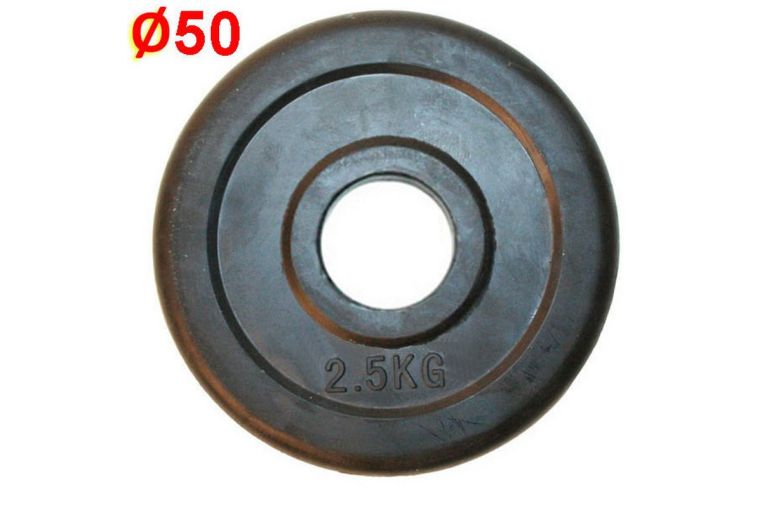 Блин обрезиненный d51 мм, 2,5 кг HKPL112 