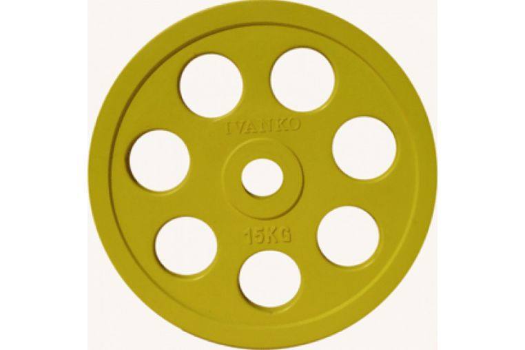 Диск Johns d51мм, 15кг DR71023 - 15С желтый фото 1